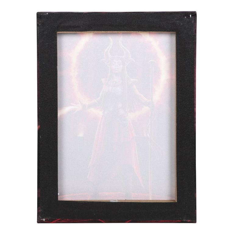 Fire Elemental Sorceress 25x19cm Canvas Plaque by Anne Stokes - Elemental Magic Art Series