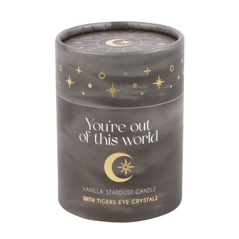 Vanilla Stardust Crystal Chip Candle - Inspires Positivity and Relaxation at Home