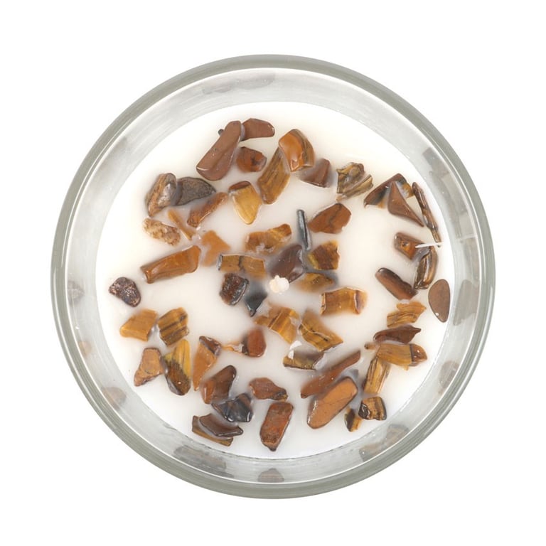 Vanilla Stardust Crystal Chip Candle - Inspires Positivity and Relaxation at Home