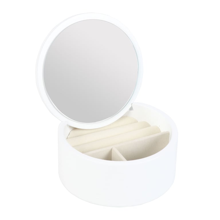 Astrology Wheel Jewellery Storage Box with Mirror Lid and Decorative Design