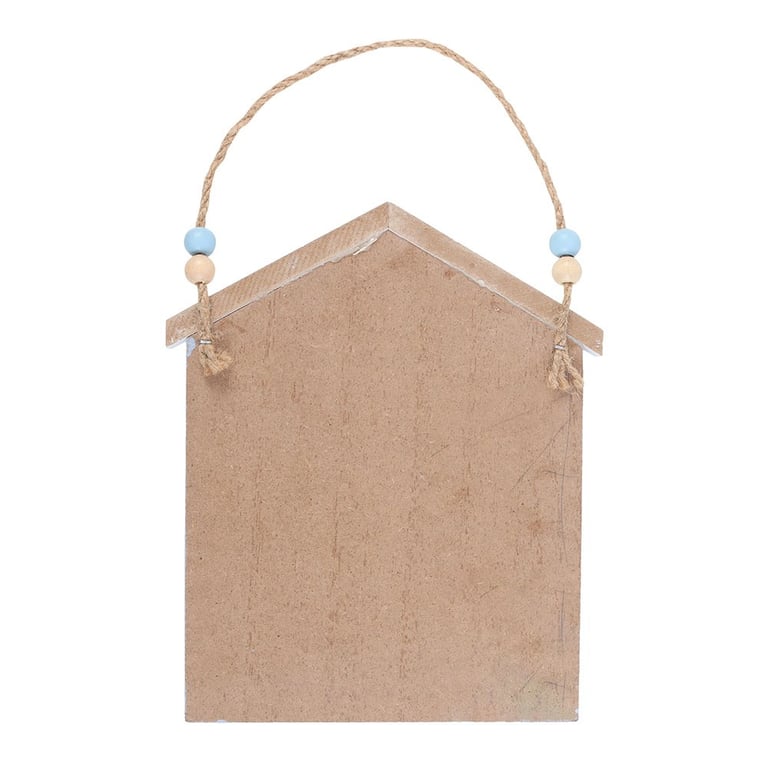 Blue Life Ring Beach Hut Hanging Decoration - Seaside Home Decor with Coastal Theme