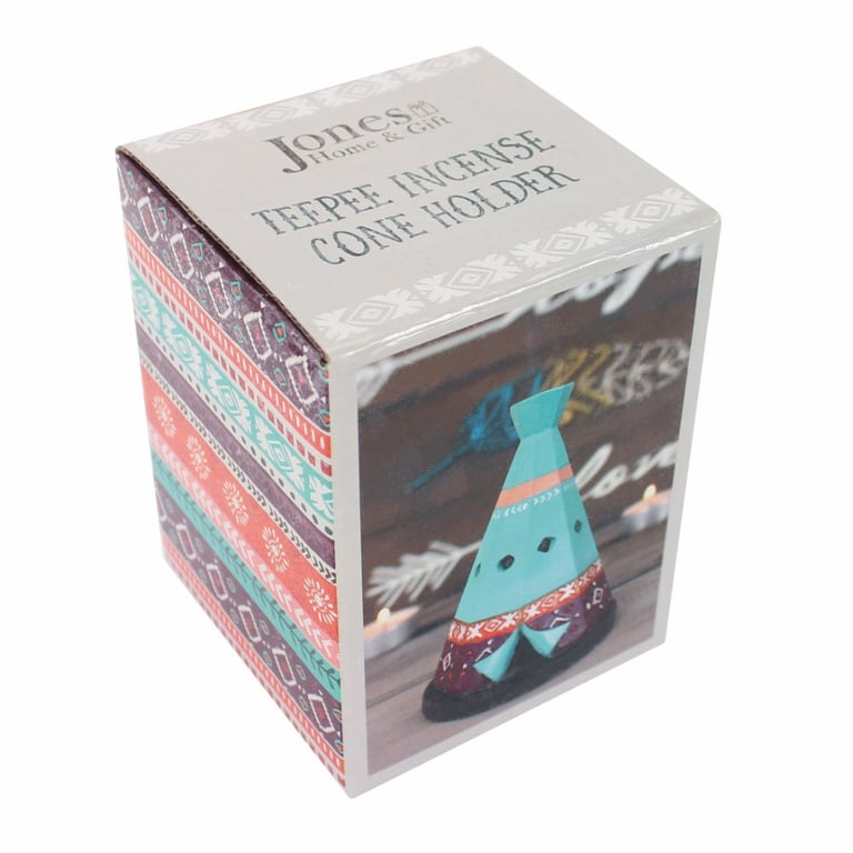 Boho Teepee Incense Cone Holder - Smoke Diffuser Home Decor Accessory