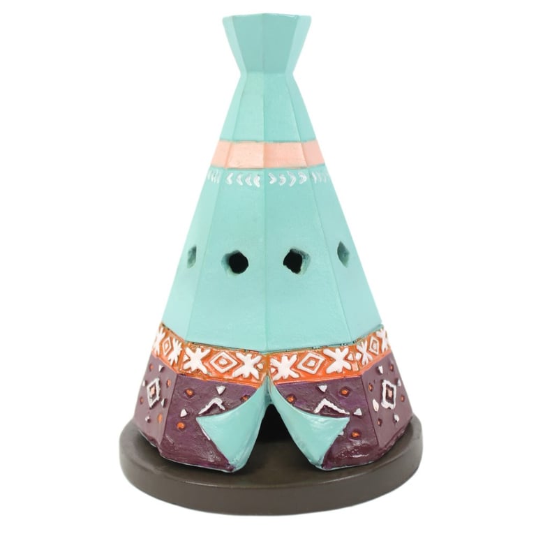 Boho Teepee Incense Cone Holder - Smoke Diffuser Home Decor Accessory