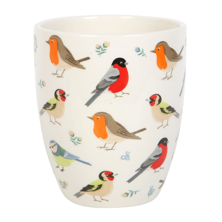 British Garden Birds Ceramic Plant Pot - Celebrating Britain s Beloved Birds in a Beautiful Hand-Painted Design