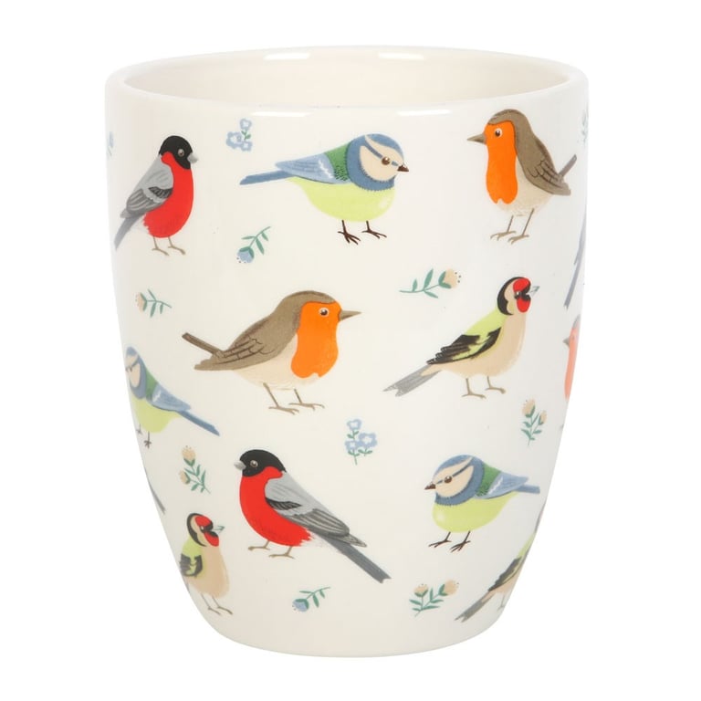 British Garden Birds Ceramic Plant Pot - Celebrating Britain s Beloved Birds in a Beautiful Hand-Painted Design
