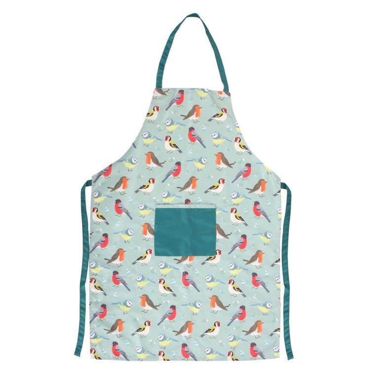 British Garden Birds Cotton Apron - Celebrate Britain s Beloved Birds in Style