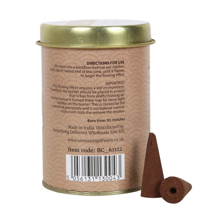 Elements Palo Santo Jumbo Backflow Cones - Handmade Vegan Home Fragrance Incense