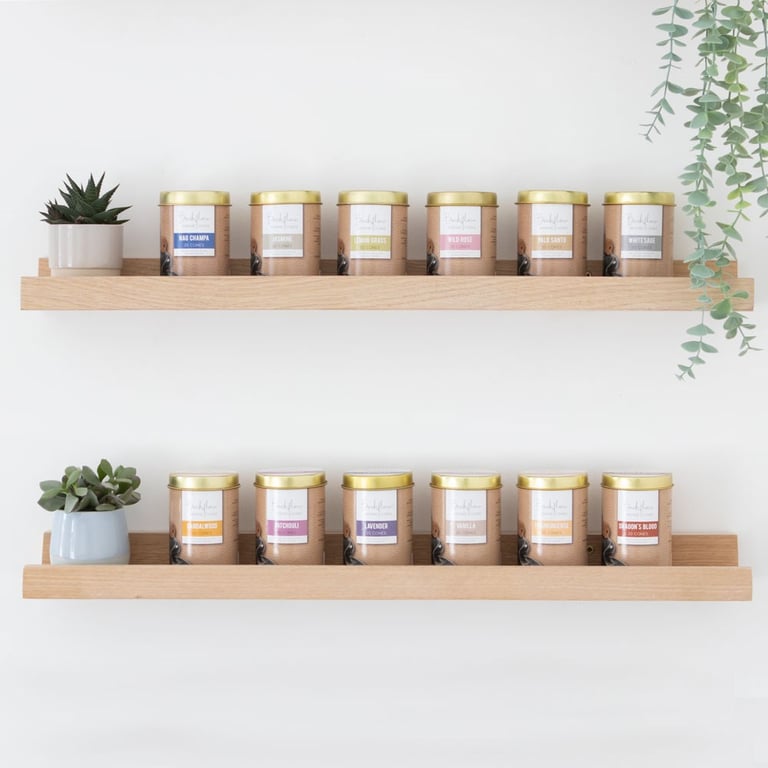 Elements 6-Pack Vanilla Jumbo Backflow Incense Cones - Handmade in India, Vegan Home Fragrance