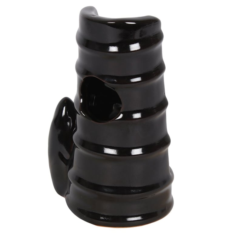 Ceramic Split Bamboo Backflow Incense Burner - Mesmerising Smoke Waterfall Effect Indoor Burner