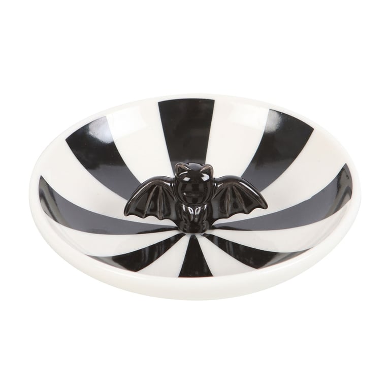 Striped Bat Trinket Dish - Unique Home Decor Storage Solution