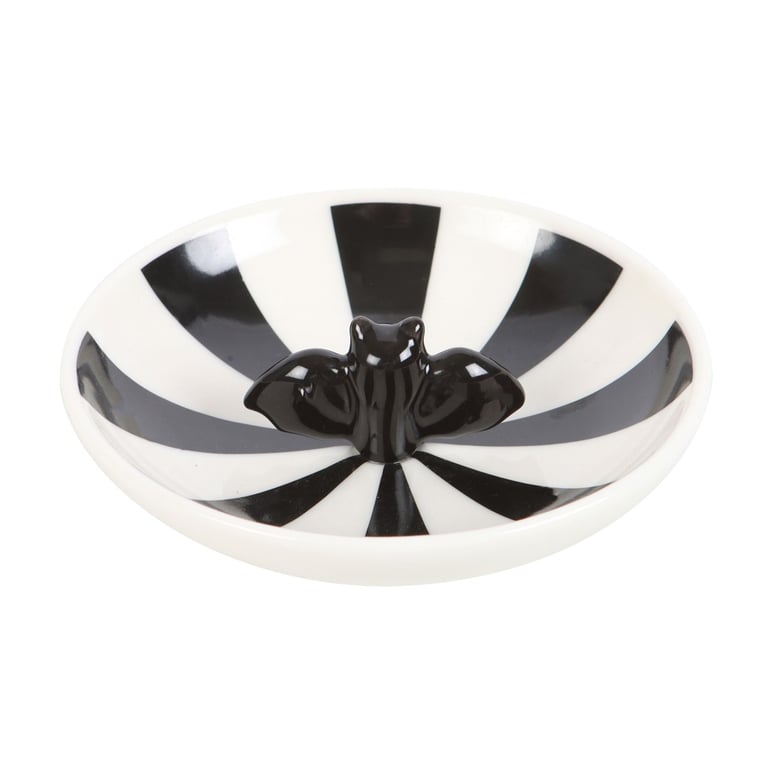 Striped Bat Trinket Dish - Unique Home Decor Storage Solution