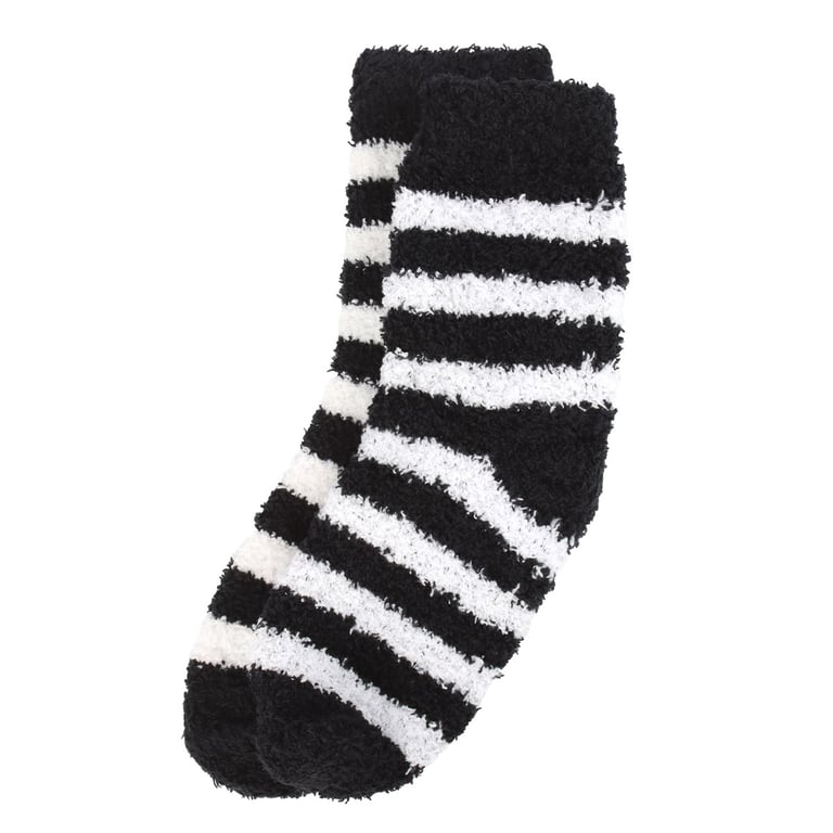 Black and White Striped Socks in Coffin Gift Box - Emo Fashion Accessory