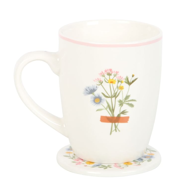 If Mums Were Flowers Ceramic Mug & Coaster Set - Mothers Day Gift Idea