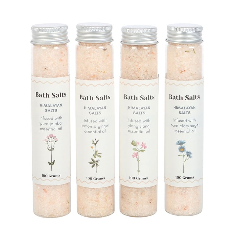 Himalayan Floral Bath Salt Gift Set - Essential Oil-Infused Self-Care Treats