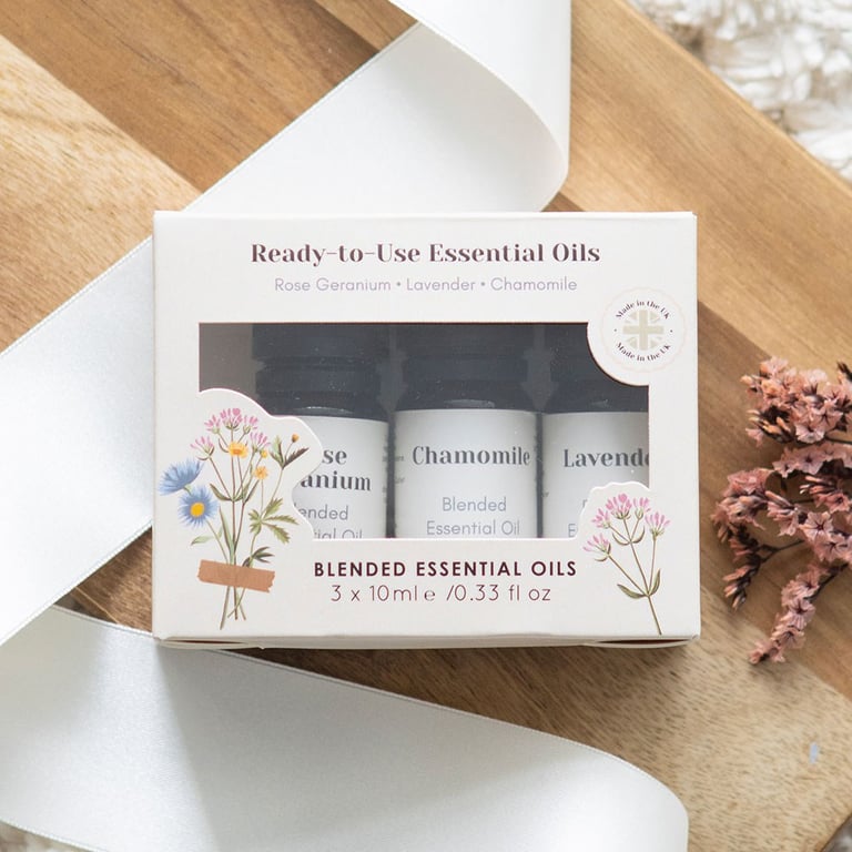 Floral Blended Essential Oils - Relaxation and Unwind Set of 3 (10ml each)