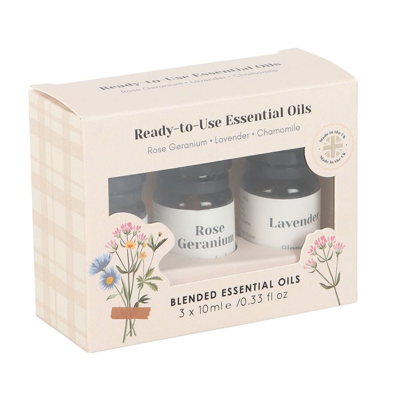 Floral Blended Essential Oils - Relaxation and Unwind Set of 3 (10ml each)