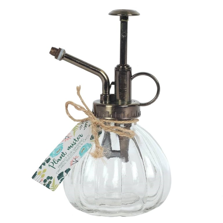 Botanical Glass Plant Mister - Elegant Vintage Hydration Tool for Indoor Gardens
