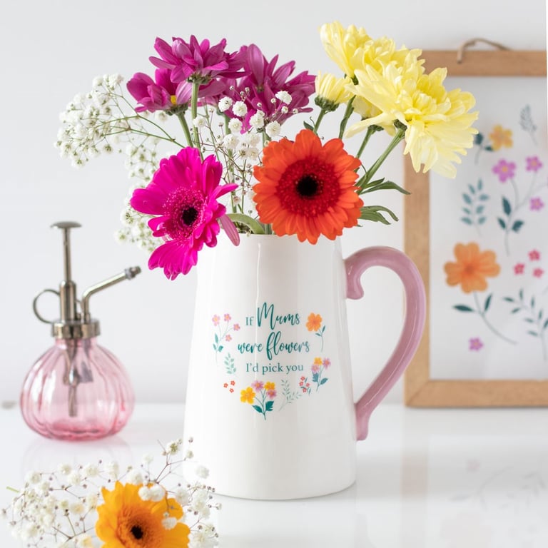 If Mums Were Flowers Ceramic Flower Jug - Beautiful Mothers Day Gift Idea