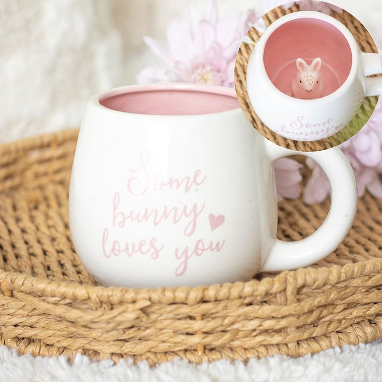 Some Bunny Loves You Peekaboo 500ml Heartwarming Mug