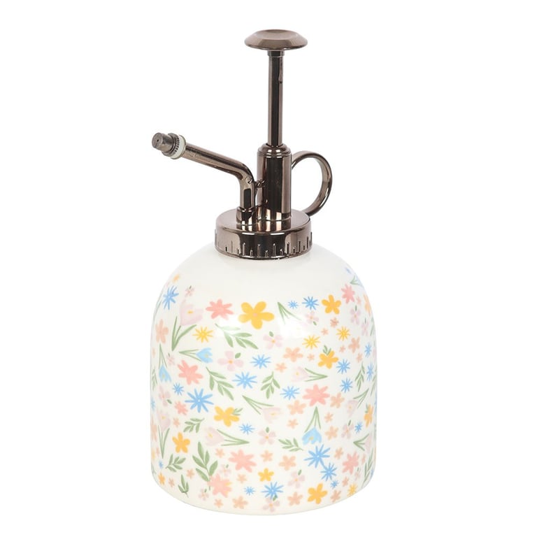 Ceramic Spring Floral Print Plant Mister - 400ml Indoor Garden Watering Tool