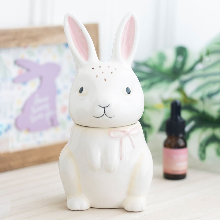 Bunny Shaped Ceramic Oil Burner - Spring Fragrance Diffuser