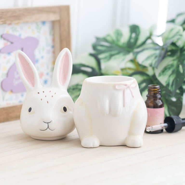 Bunny Shaped Ceramic Oil Burner - Spring Fragrance Diffuser