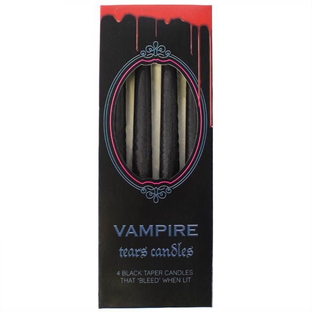 Vampire Tears Candles - 4 Pack Paraffin Wax Home Decor Candles with Red Melting Effect