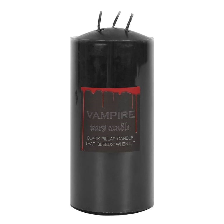 Vampire Tears 15cm Paraffin Wax Three Wick Pillar Candle