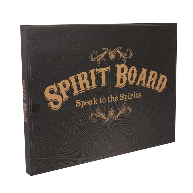 Gothic Skull Print Spirit Board - Ouija Board with Instructions for Home Occult Tools