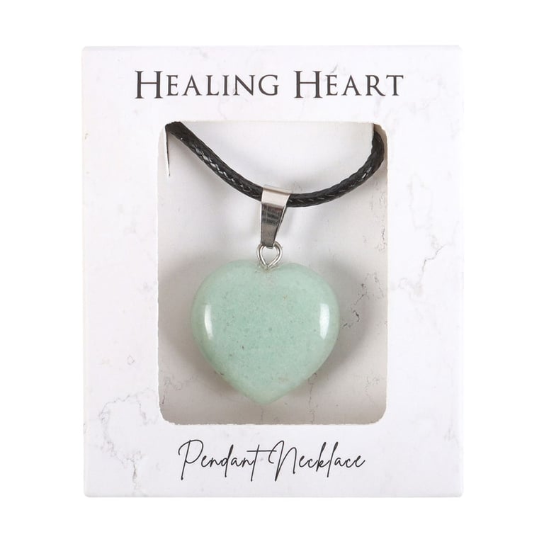 Green Aventurine Healing Crystal Heart Necklace - Abundance Attractor & Spiritual Growth Pendant