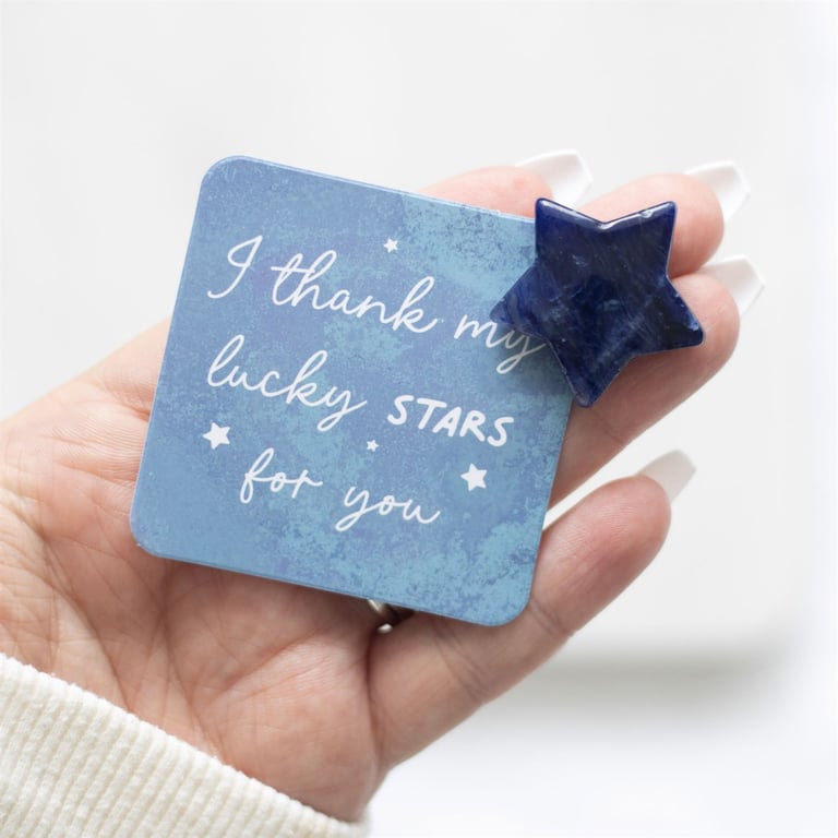 Lucky Sodalite Crystal Star - Empowerment Gift for Positivity and Self-Esteem Boost