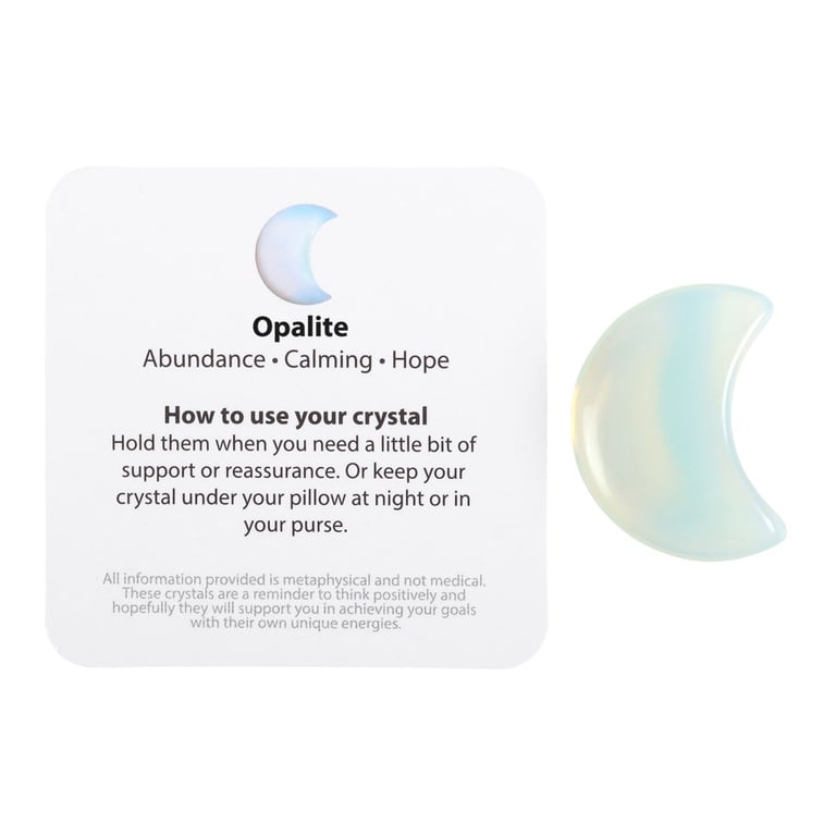 Opalite Crystal Moon - Stay Wild Inner Strength Token Set