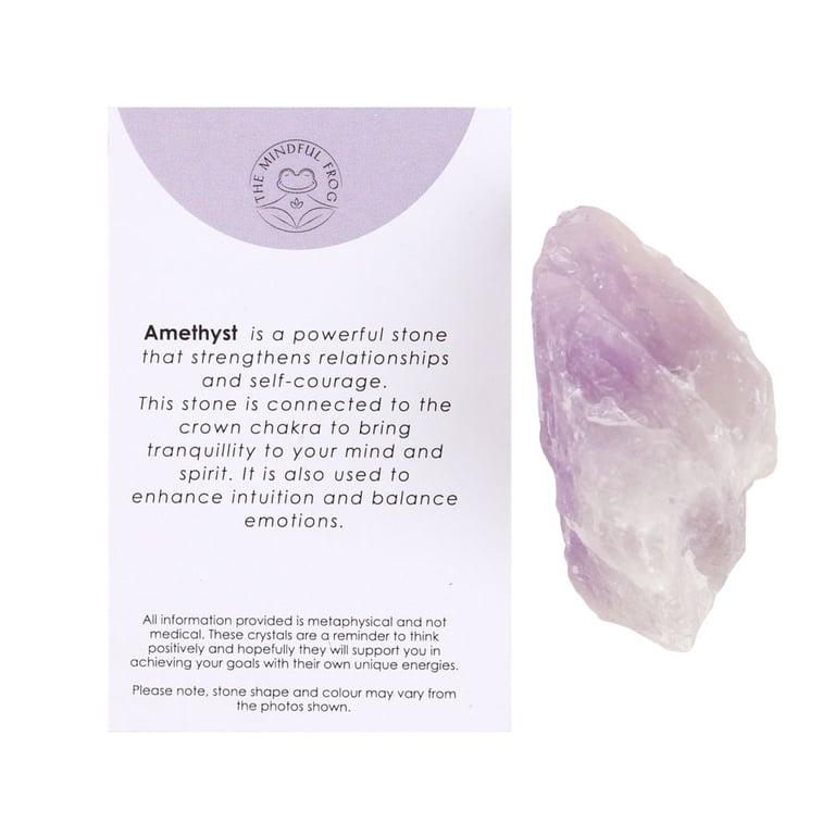 Amethyst Healing Rough Crystal - Promotes Relaxation and Positive Energies