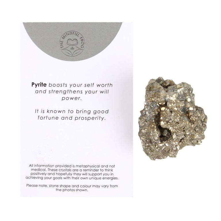 Pyrite Crystal - Spiritual Wealth & Fear Relief Stone