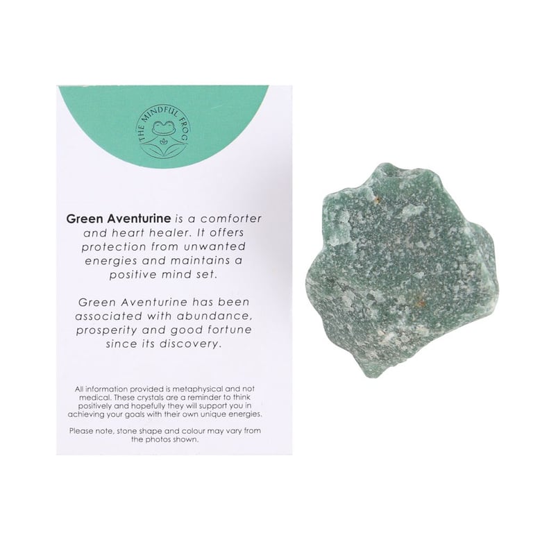 Green Aventurine Healing Crystal - Stress Relief & Confidence Booster Stone