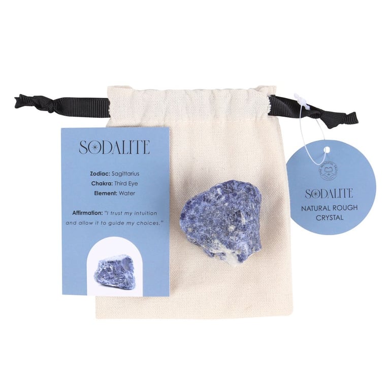 Sodalite Healing Rough Crystal - Decision Making Aid & Negative Thinking Relief
