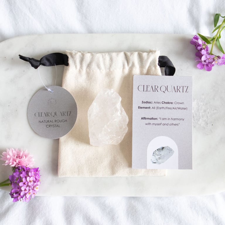 Clear Quartz Crystal - Promotes Harmony and Protection from Negative Energies