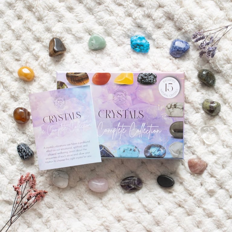 The Complete Crystal Collection Gift Set - Chakra Balancing Starter Kit for Beginners