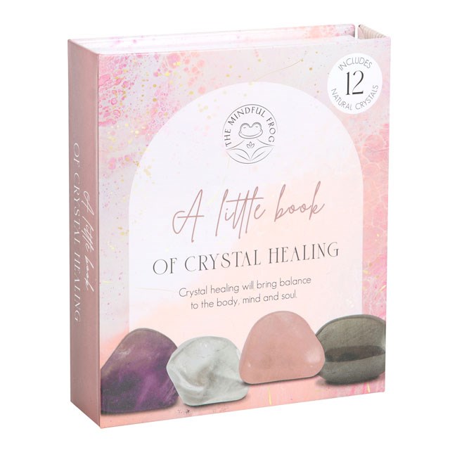 The Little Book of Crystal Healing Gift Set - 12 Chakra Balancing Stones for Beginner s Positivity & Wellbeing