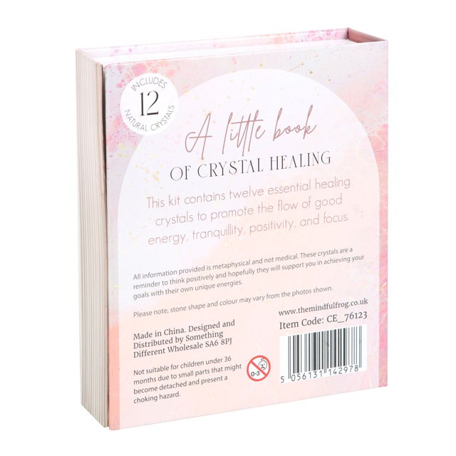 The Little Book of Crystal Healing Gift Set - 12 Chakra Balancing Stones for Beginner s Positivity & Wellbeing