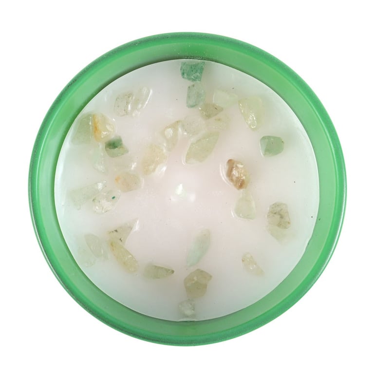 Leo Zodiac Candle - Orange Bergamot Aventurine Gemstone, Promotes Self-Love and Positive Energy