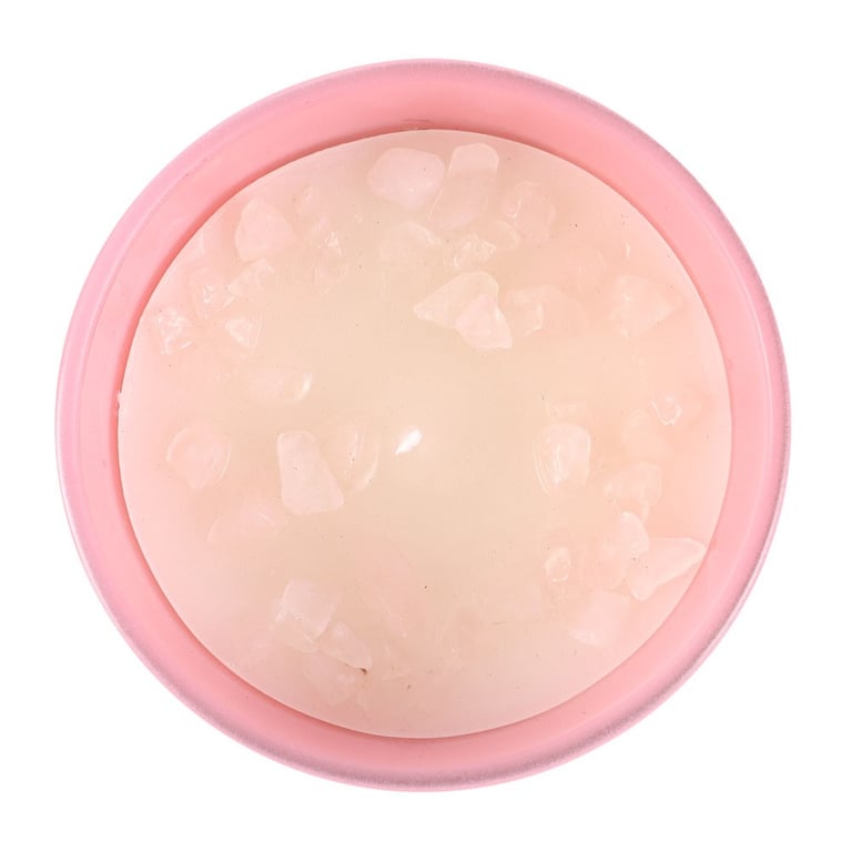 Aries Cedarwood Rose Quartz Zodiac Gemstone Candle - Amplify Positive Energy and Compassion