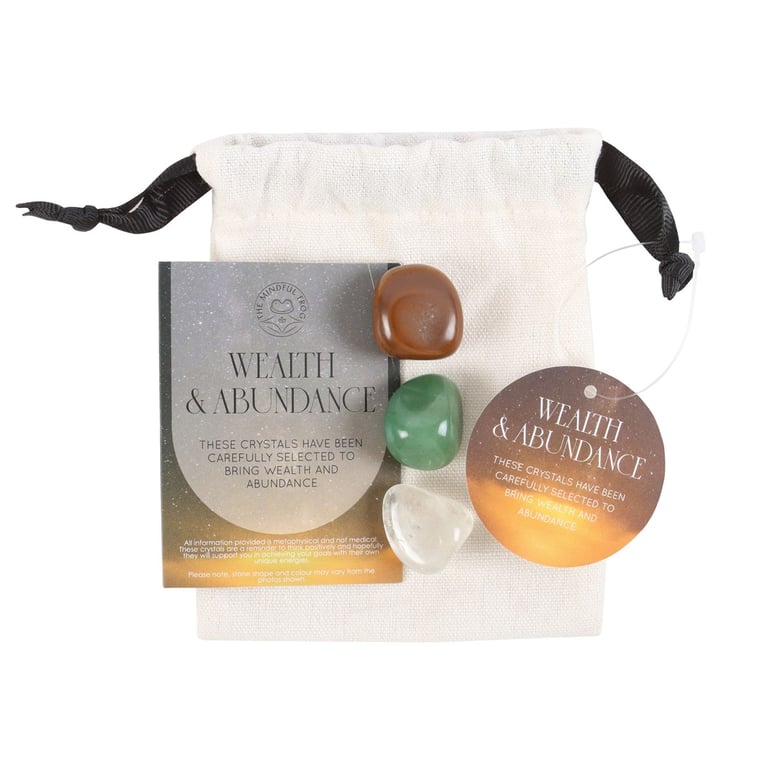 Wealth & Abundance Healing Crystal Set for Prosperity and Spiritual Growth
