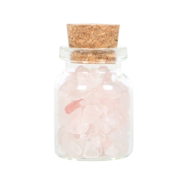 Rose Quartz Crystal Lucky Jar - Unconditional Love & Healthy Relationships Gift