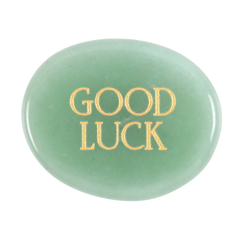 Good Luck Aventurine Palm Stone - Prosperity and Positive Energy Crystal Gift