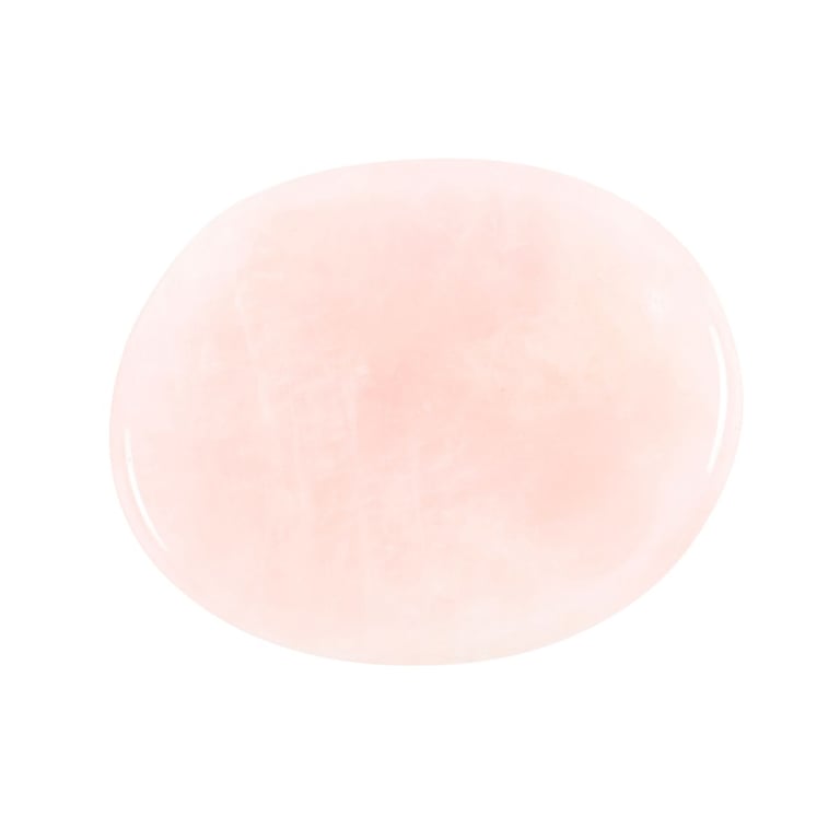 Rose Quartz Crystal Palm Stone - You Are Loved Healing Love Token Gift