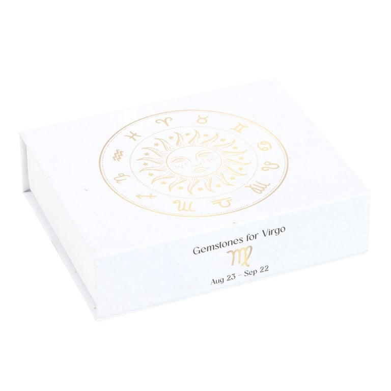 Virgo Crystal Tumblestone Set - Balance & Protect Your Energy with Earth Sign Crystals