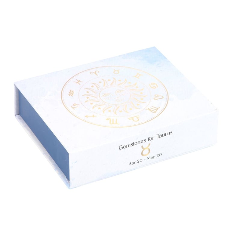 Taurus Crystal Tumblestone Set - Enhance Balance & Motivation with 5 Harmonising Crystals