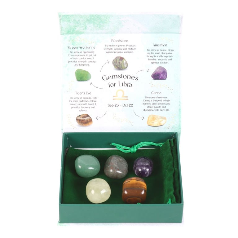Libra Crystal Tumblestone Set - Enhance Balance & Harmony
