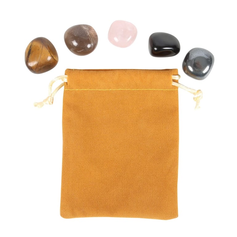 Capricorn Crystal Tumblestone Set - Balance & Enhance Earth Sign Qualities